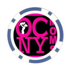 OCNYMOMS LOGO Poker Chip Card Guards (10 pack)  from ArtsNow.com Back