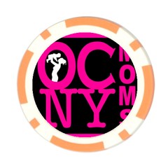 OCNYMOMS LOGO Poker Chip Card Guards (10 pack)  from ArtsNow.com Back