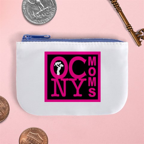 OCNYMOMS LOGO Mini Coin Purses from ArtsNow.com Front