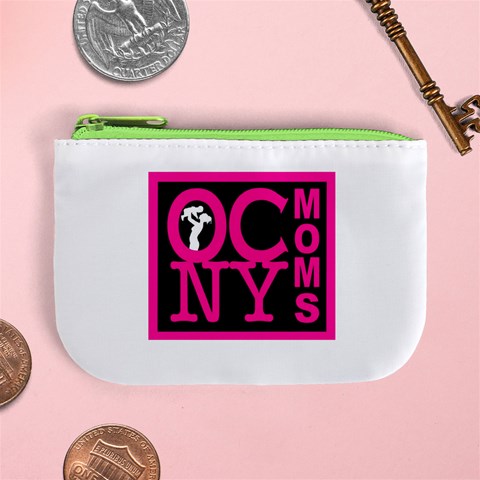 OCNYMOMS LOGO Mini Coin Purses from ArtsNow.com Front