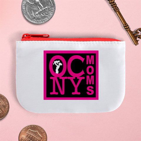 OCNYMOMS LOGO Mini Coin Purses from ArtsNow.com Front