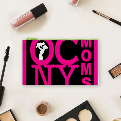 OCNYMOMS LOGO Cosmetic Bag (Small)  from ArtsNow.com Front