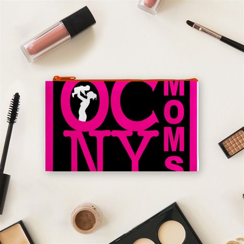 OCNYMOMS LOGO Cosmetic Bag (Small)  from ArtsNow.com Front