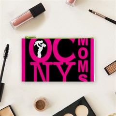 OCNYMOMS LOGO Cosmetic Bag (Small)  from ArtsNow.com Front