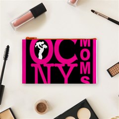 OCNYMOMS LOGO Cosmetic Bag (Small)  from ArtsNow.com Front