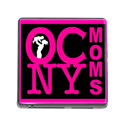 OCNYMOMS LOGO Memory Card Reader (Square) from ArtsNow.com Front