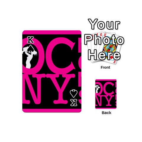 King OCNYMOMS LOGO Playing Cards 54 (Mini)  from ArtsNow.com Front - SpadeK
