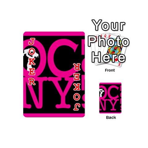 OCNYMOMS LOGO Playing Cards 54 (Mini)  from ArtsNow.com Front - Joker2