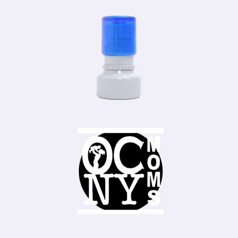 OCNYMOMS LOGO Rubber Round Stamps (Small) from ArtsNow.com 1.12 x1.12  Stamp