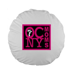 OCNYMOMS LOGO Standard 15  Premium Round Cushions from ArtsNow.com Back