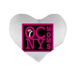 OCNYMOMS LOGO Standard 16  Premium Heart Shape Cushions