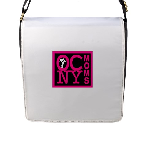 OCNYMOMS LOGO Flap Messenger Bag (L)  from ArtsNow.com Front
