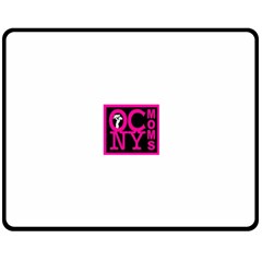OCNYMOMS LOGO Double Sided Fleece Blanket (Medium)  from ArtsNow.com 58.8 x47.4  Blanket Back