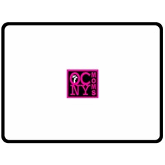 OCNYMOMS LOGO Double Sided Fleece Blanket (Large)  from ArtsNow.com 80 x60  Blanket Back
