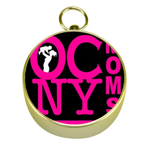 OCNYMOMS LOGO Gold Compasses from ArtsNow.com Front