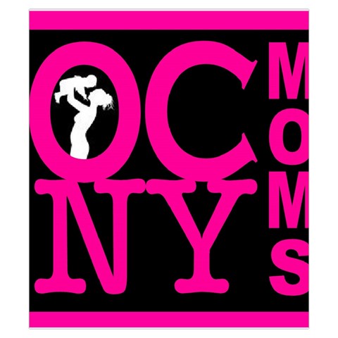 OCNYMOMS LOGO Drawstring Pouches (Small)  from ArtsNow.com Front