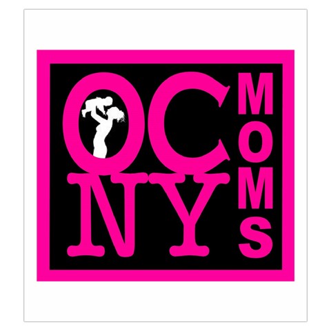 OCNYMOMS LOGO Drawstring Pouches (Large)  from ArtsNow.com Back