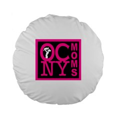 OCNYMOMS LOGO Standard 15  Premium Flano Round Cushions from ArtsNow.com Front