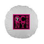 OCNYMOMS LOGO Standard 15  Premium Flano Round Cushions