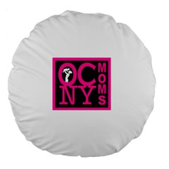 OCNYMOMS LOGO Large 18  Premium Flano Round Cushions from ArtsNow.com Front