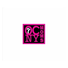 OCNYMOMS LOGO Double Sided Flano Blanket (Small)  from ArtsNow.com 50 x40  Blanket Front