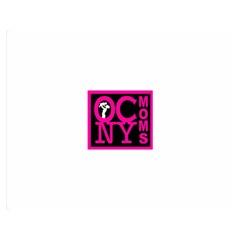 OCNYMOMS LOGO Double Sided Flano Blanket (Medium)  from ArtsNow.com 60 x50  Blanket Front
