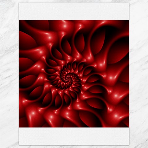 Red Glossy Fractal Spiral Canvas 12  x 16  from ArtsNow.com 11.86 x15.41  Canvas - 1
