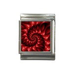Red Glossy Fractal Spiral Italian Charm (13mm)