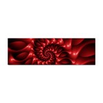 Red Glossy Fractal Spiral Sticker (Bumper)