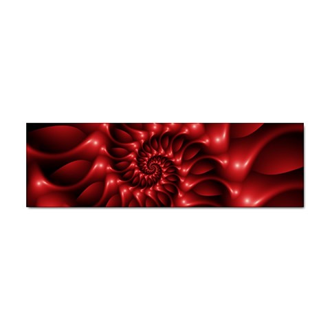 Red Glossy Fractal Spiral Sticker Bumper (10 pack) from ArtsNow.com Front