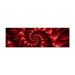 Red Glossy Fractal Spiral Sticker Bumper (100 pack)