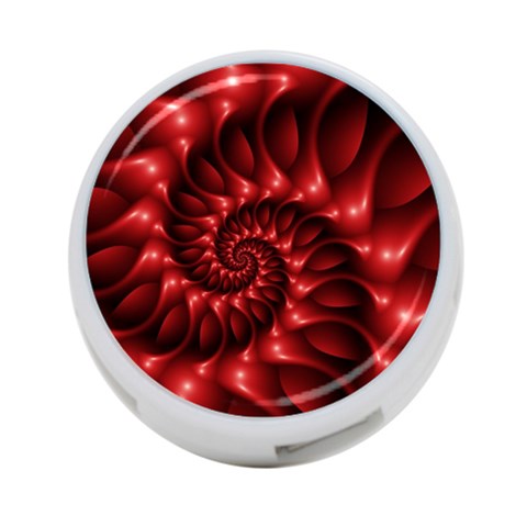 Red Glossy Fractal Spiral 4 Front