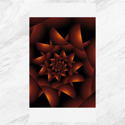 Burnt Orange Dark Spiral Fractal  Canvas 40  x 72  from ArtsNow.com 39.28 x69.23  Canvas - 1
