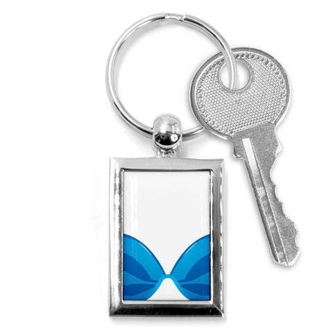 swim Key Chain (Rectangle) from ArtsNow.com Front