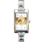 eagel Rectangular Italian Charm Watch