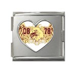 eagel Mega Link Heart Italian Charm (18mm)