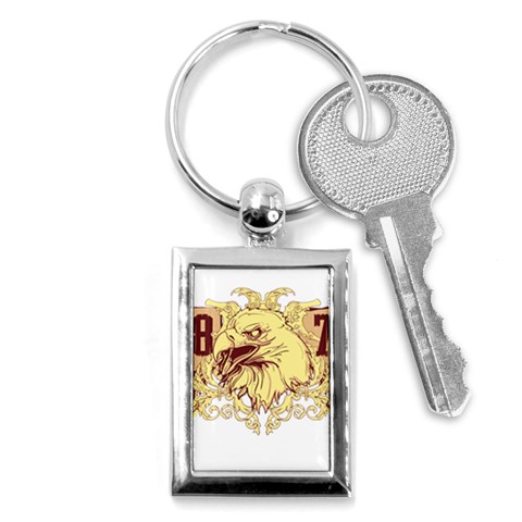 eagel Key Chain (Rectangle) from ArtsNow.com Front