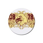 eagel Rubber Round Coaster (4 pack)