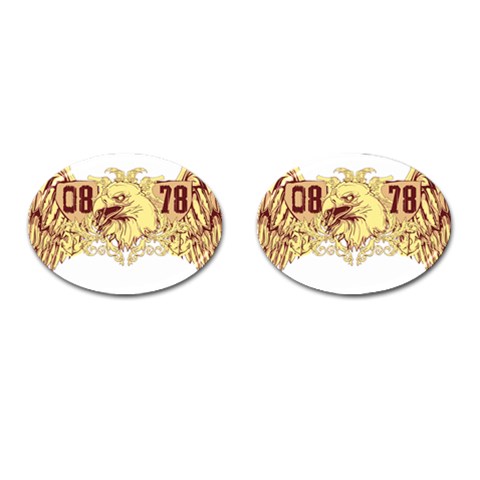eagel Cufflinks (Oval) from ArtsNow.com Front(Pair)