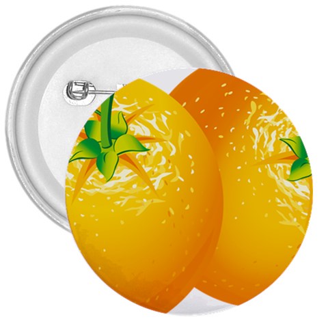 orange 3  Button from ArtsNow.com Front