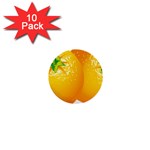 orange 1  Mini Button (10 pack) 