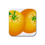 orange Rubber Coaster (Square)