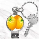 orange Nail Clippers Key Chain