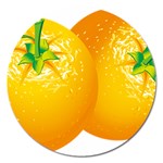 orange Magnet 5  (Round)