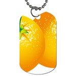 orange Dog Tag (One Side)