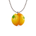 orange 1  Button Necklace
