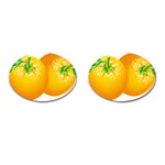 orange Cufflinks (Oval)