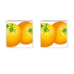 orange Cufflinks (Square)
