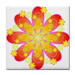 flower_round Tile Coaster