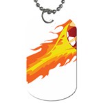 fire_ball Dog Tag (One Side)